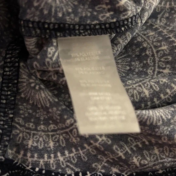 Tommy Hilfiger Bell Sleeve Blue Patterned Dress - Picture 6 of 6